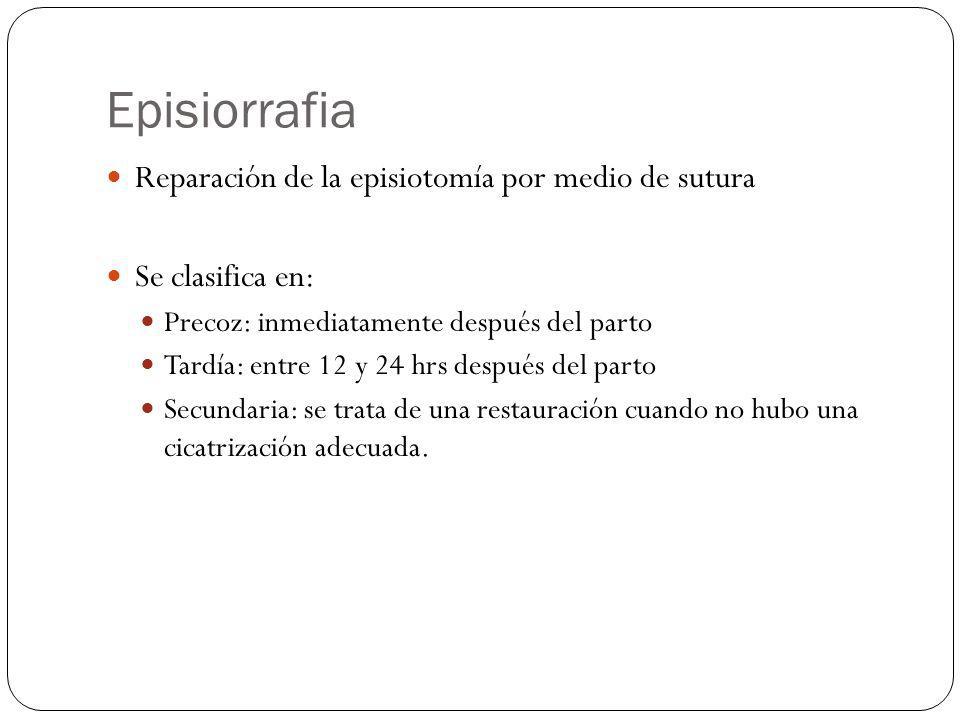 que es la episiotomia y episiorrafia